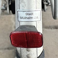 Fahrradaufkleber, Quelle: Stadt Müllheim