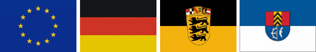 Flaggen Europa, Deutschland, Baden-Württemberg, Müllheim, Foto: gemeinfrei